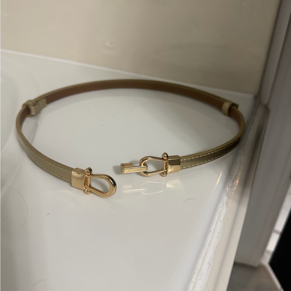 Gold Adjustable Waist Belt — Like New - Picture 4 of 4